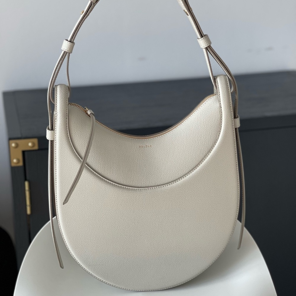 Polene CHALK TEXTURED LEATHER